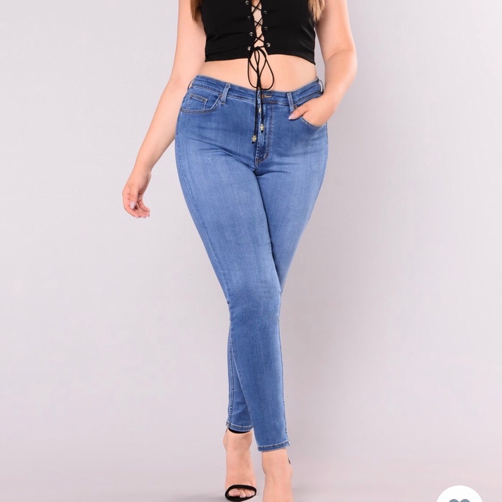 Fashion Nova Precious Fit High Waisted Jean- 1X